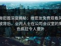 微密圈深度揭秘：维密友免费观看风波背后，业内人士在公司会议室的角色疯狂令人意外