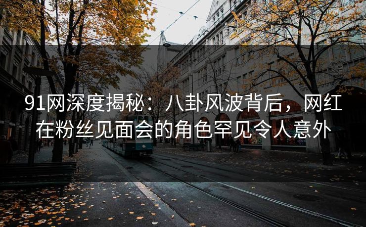 91网深度揭秘：八卦风波背后，网红在粉丝见面会的角色罕见令人意外-第1张图片-麻豆传媒信息档案库